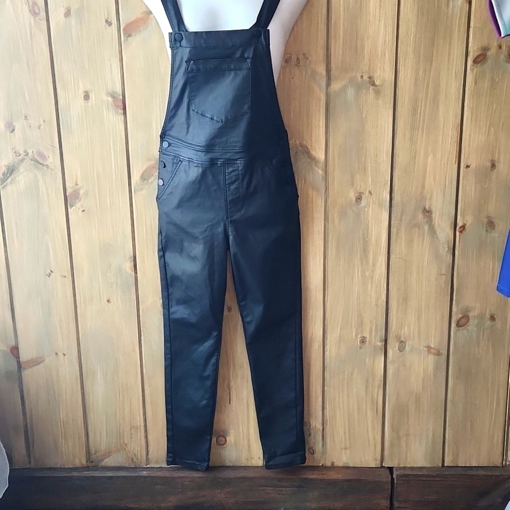 No Boundaries Black Stretch Overalls Juniors Size 13